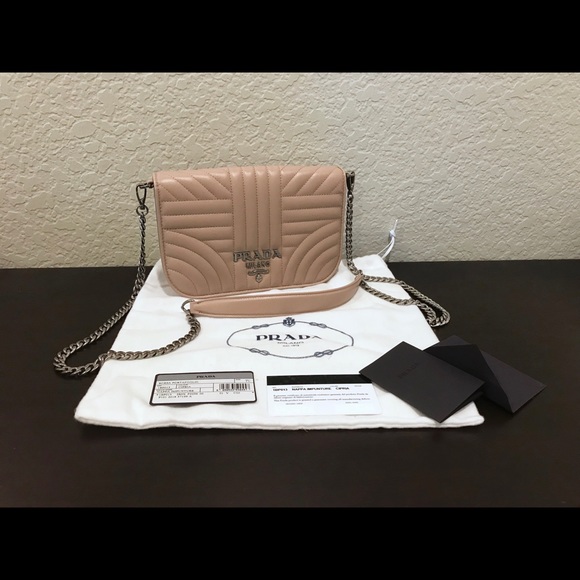 Prada Handbags - Sold. Prada Diagramme Nappa Leather Shoulder Bag